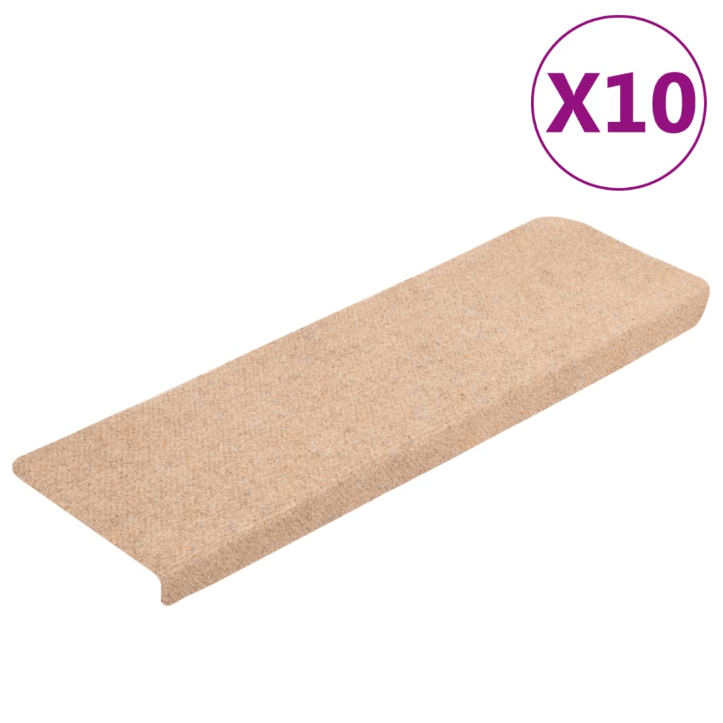 Podstavki za stopnice Vidaxl 10 pcs 65x21x4 cm igla iz klobučevine