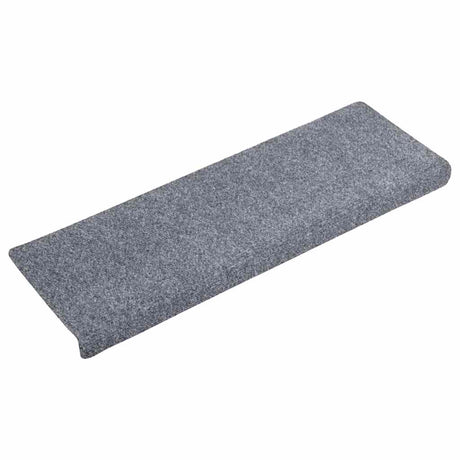 Vidaxl trapmatten zelfklevend 10 stuks 65x21x4 cm lichtgrijs met rechthoekige rand