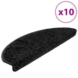 Vidaxl Stair Tappet 10 St 65x21x4 cm nero