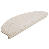 Vidaxl trapmatten 10 st 65x21x4 cm wit halfrond groot