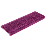 Vidaxl Stair Mats 10 St 65x21x4 cm Violet