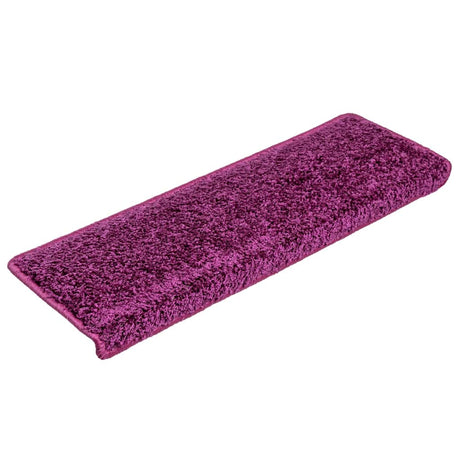 Vidaxl trapmatten 10 st 65x21x4 cm violet rechthoekige rand