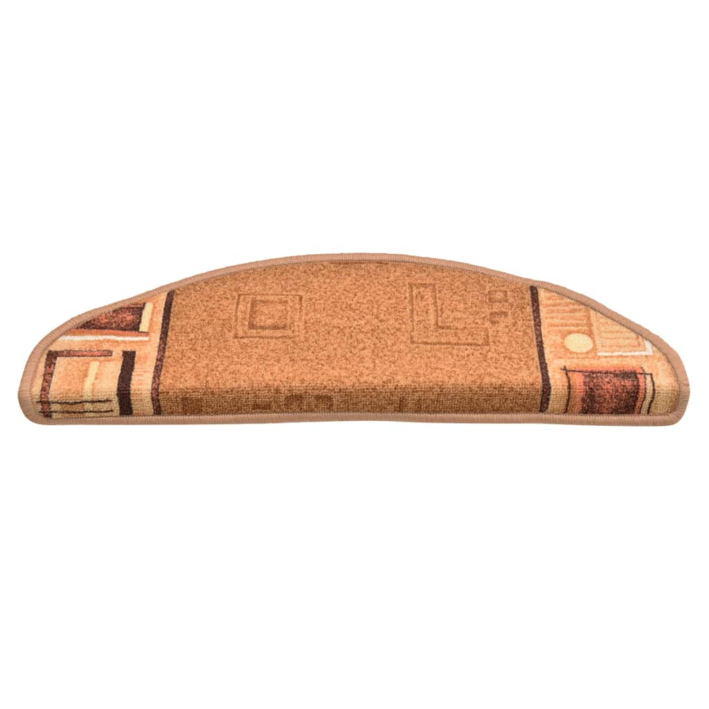 Vidaxl trapmatten zelfklevend 10 st 65x21x4 cm beige
