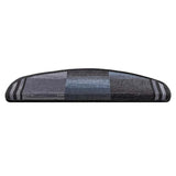 Vidaxl trapmatten zelfklevend 10 st 65x21x4 cm zwart en grijs