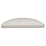 Vidaxl trapmatten zelfklevend 15 st sisal-look 56x17x3 cm platinakleur