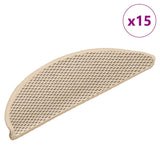 Vidaxl Stair Mats Selflezivni 15 St Sisal Look 56x17x3 cm Berber