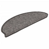 Vidaxl Stair Mats Selflezivna 15 St Sisal Look 65x21x4 cm rjava bež