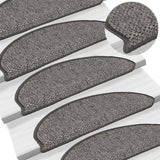 Vidaxl Stair Mats Selflezivna 15 St Sisal Look 65x21x4 cm rjava bež