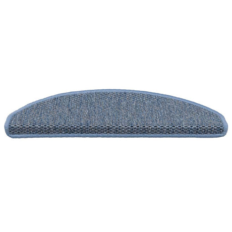 Vidaxl trapmatten zelfklevend 15 st sisal-look 65x21x4 cm blauw