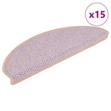 Vidaxl Stair Mats Selflezivni 15 St Sisal Look 65x21x4 cm roza