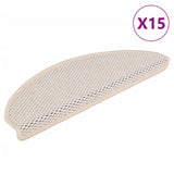 Vidaxl Stair Mats Selflezivni 15 St Sisal Look 65x21x4 cm Berber