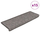 Vidaxl Scale autoadesive 15st sisal look 65x21x4cm grigio e beige