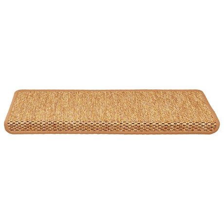 Vidaxl trapmatten zelfklevend 15 st sisal-look 65x21x4 cm sisal