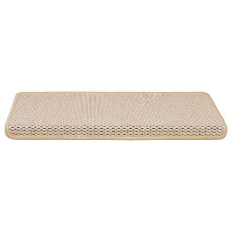 Vidaxl trapmatten zelfklevend 15 st sisal-look 65x21x4 cm berber