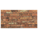 Vidaxl 10 St Panneaux muraux 3D BROWN BRICK EPS