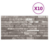 VIDAXL 11 ST WALL PORTEULE 3D Dunkelgrau Backstein EPS