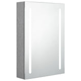 Vidaxl badkamerkast met spiegel en led 50x13x70 cm betongrijs