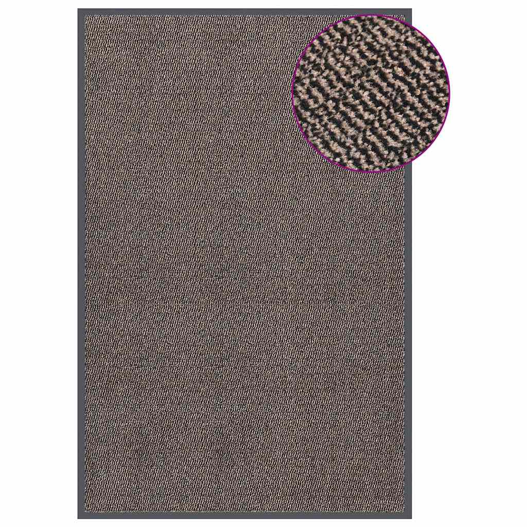 Vidaxl deurmat getuft 120x180 cm donkerbruin
