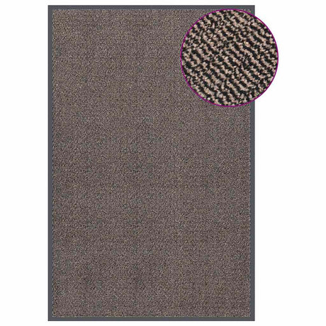 Vidaxl deurmat getuft 120x180 cm donkerbruin