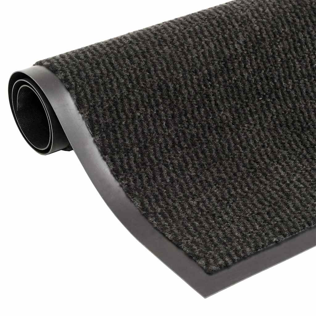 Vidaxl deurmat getuft 60x150 cm zwart