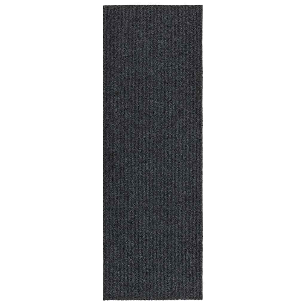 Vidaxl droogloopmat 100x300 cm antracietkleurig