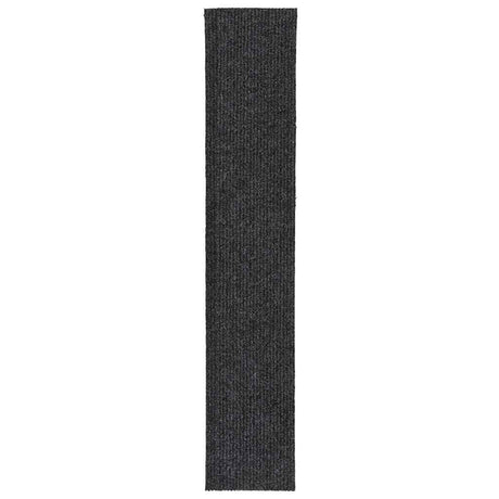 Vidaxl droogloopmat 100x500 cm antracietkleurig