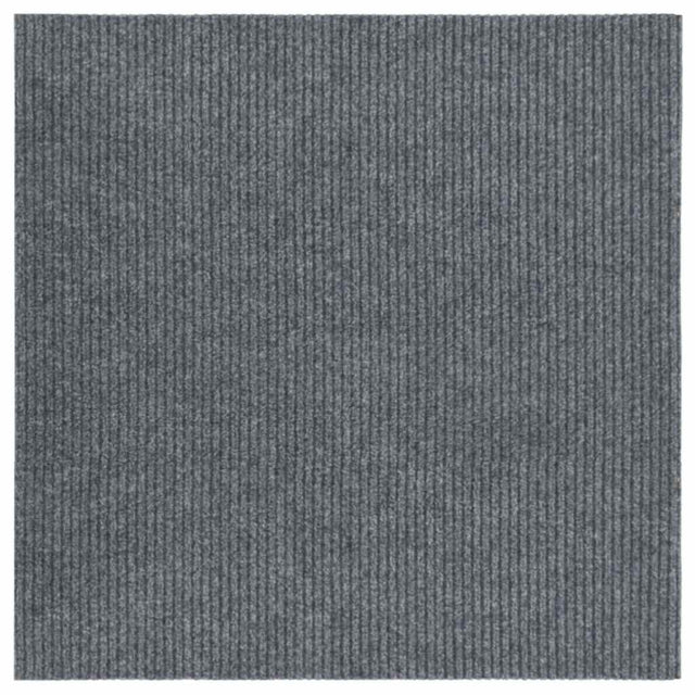 Vidaxl droogloopmat 100x100 cm grijs
