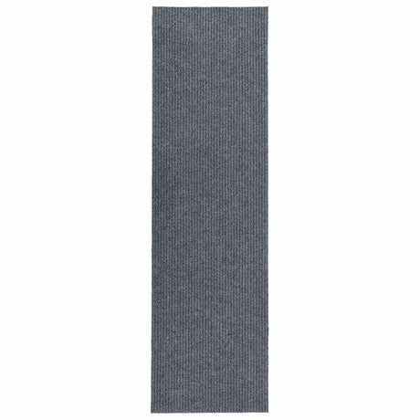 Vidaxl droogloopmat 100x400 cm grijs