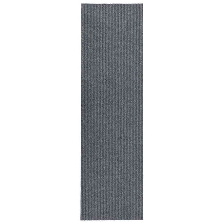 Vidaxl droogloopmat 100x400 cm grijs