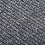 Vidaxl droogloopmat 100x400 cm grijs