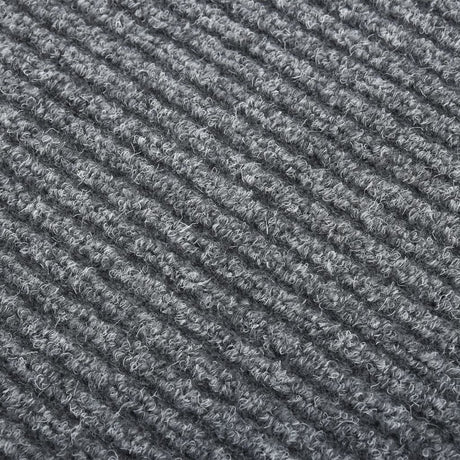 Vidaxl droogloopmat 100x500 cm grijs
