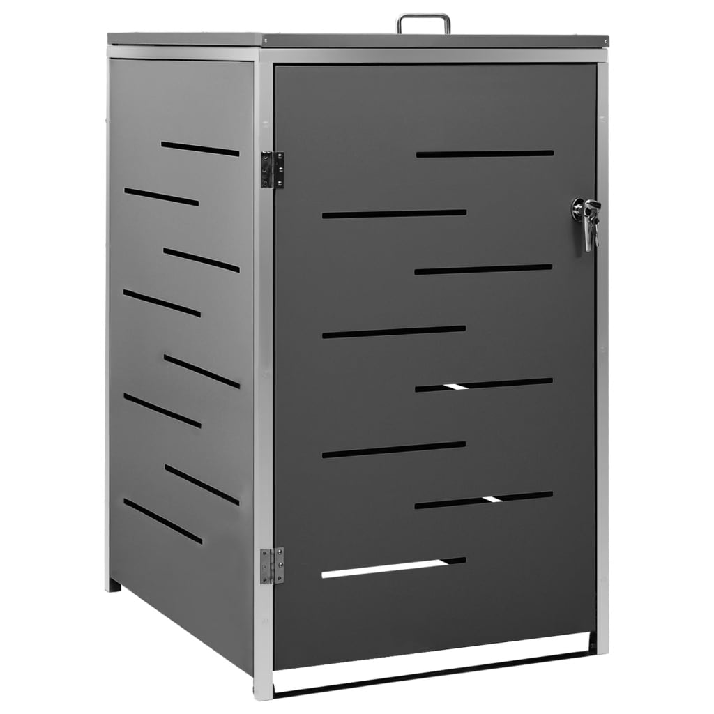 Stockage de conteneurs vidaxl seulement 69x77.5x112,5 cm en acier inoxydable