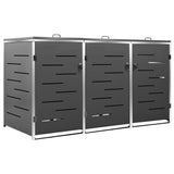 Vidaxl Container Storage Triple 207x77.5x112.5 cm rostfritt stål