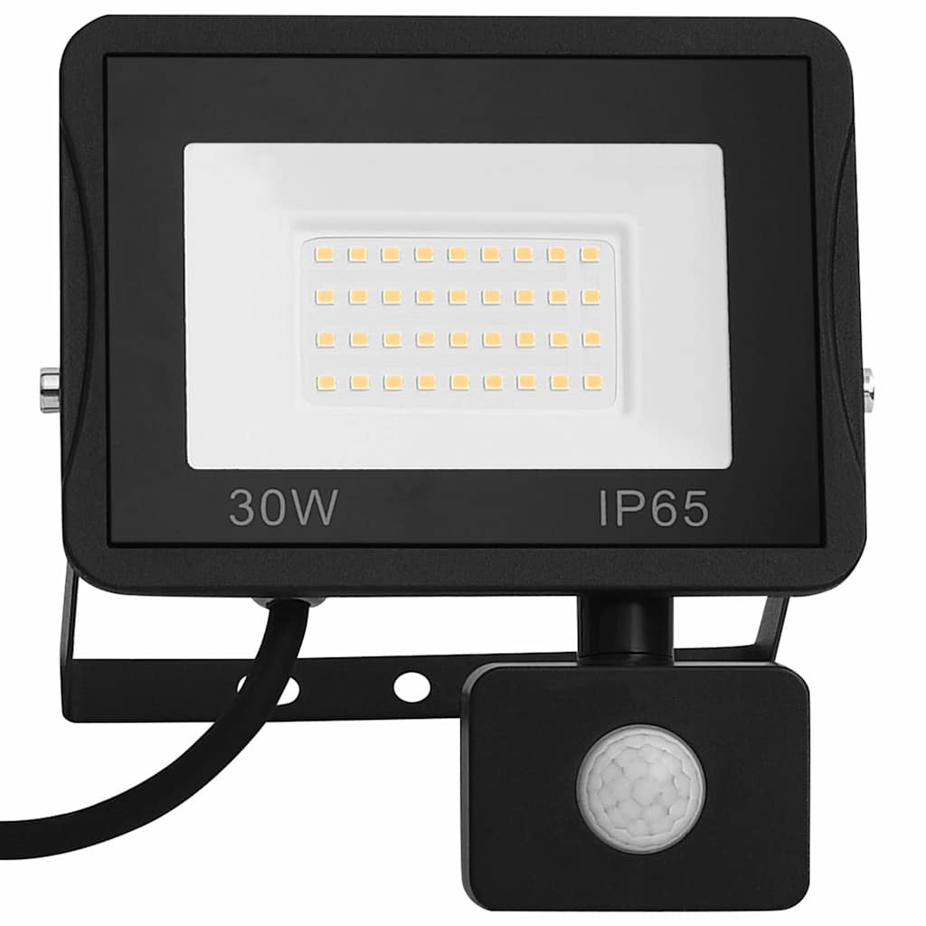 Vidaxl spotlight met sensor led 30 w warmwit