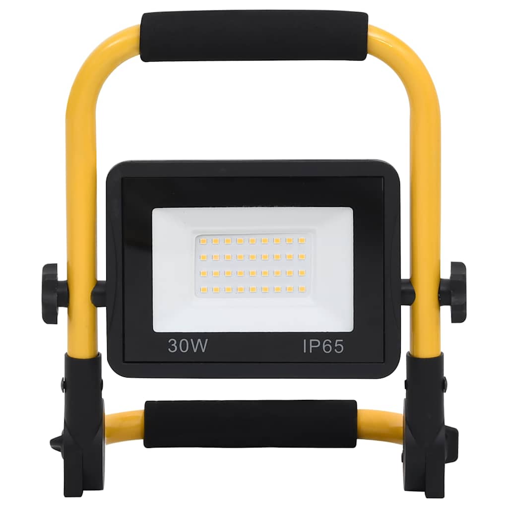 Vidaxl spotlight met handvat led 30 w warmwit