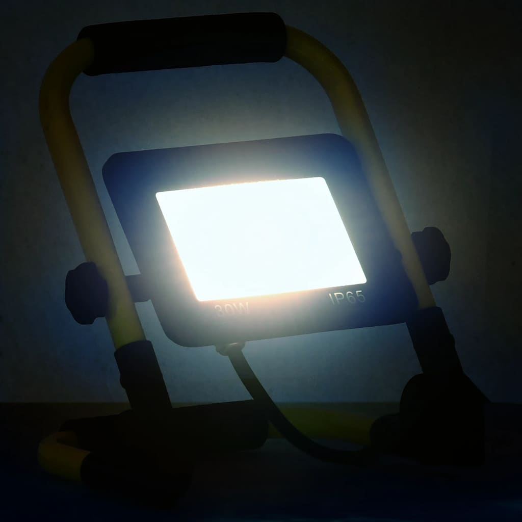 Vidaxl spotlight met handvat led 30 w koudwit
