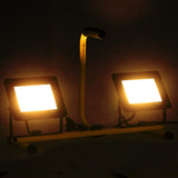 Vidaxl Spotlight med handtag LED 2x50 W varm vit