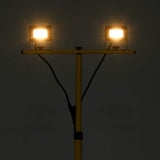 Vidaxl spotlight met statief led 2x10 w warmwit