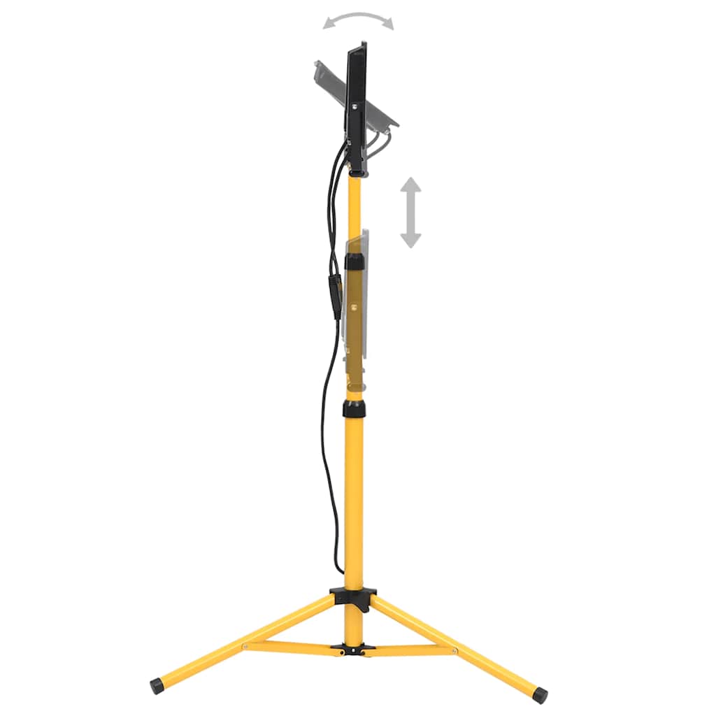 Vidaxl spotlight met statief led 2x100 w warmwit