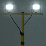 Vidaxl spotlight met statief led 2x20 w koudwit