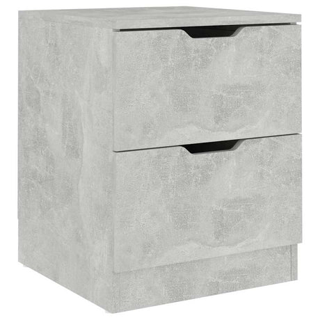 Vidaxl nachtkastje 40x40x50 cm bewerkt hout betongrijs