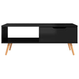 Vidaxl salontafel 100x49,5x43 cm bewerkt hout hoogglans zwart