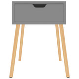 Vidaxl nachtkastjes 2 st 40x40x56 cm bewerkt hout grijs