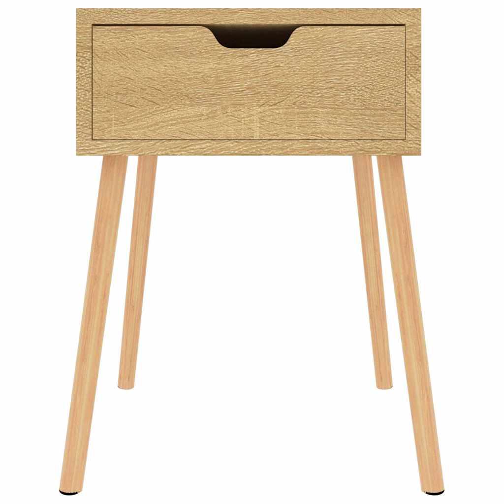 Vidaxl nachtkastje 40x40x56 cm bewerkt hout sonoma eikenkleurig