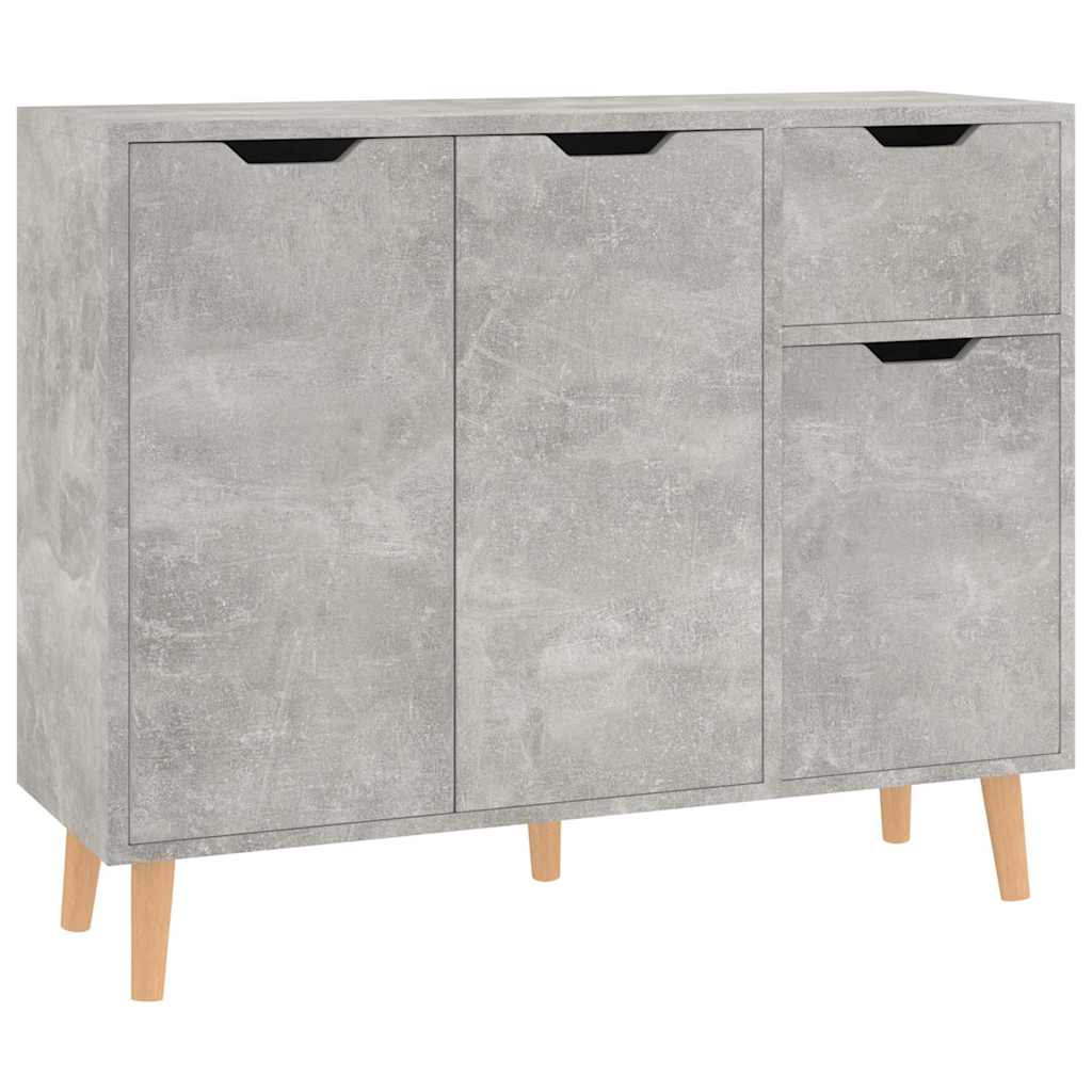 Vidaxl dressoir 90x30x72 cm bewerkt hout betongrijs