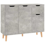 Vidaxl dressoir 90x30x72 cm bewerkt hout betongrijs