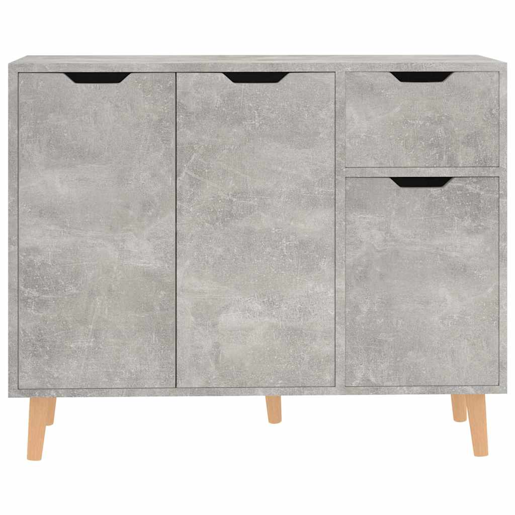 Vidaxl dressoir 90x30x72 cm bewerkt hout betongrijs
