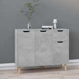 Vidaxl dressoir 90x30x72 cm bewerkt hout betongrijs