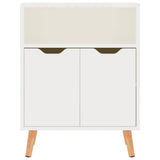 Vidaxl dressoir 60x30x72 cm bewerkt hout hoogglans wit
