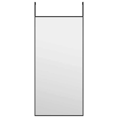 Vidaxl deurspiegel 30x60 cm glas en aluminium zwart